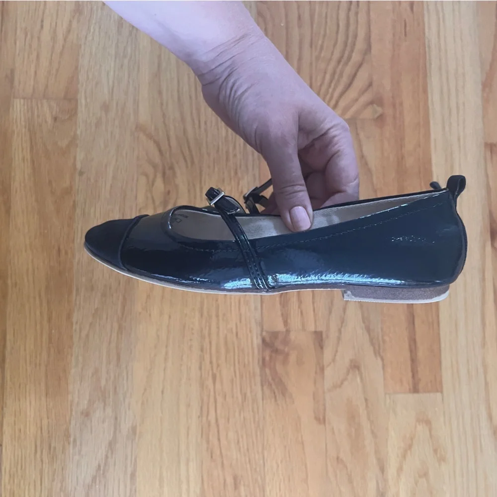 Zara navy blue girl shoes size 34 Ballerina flats